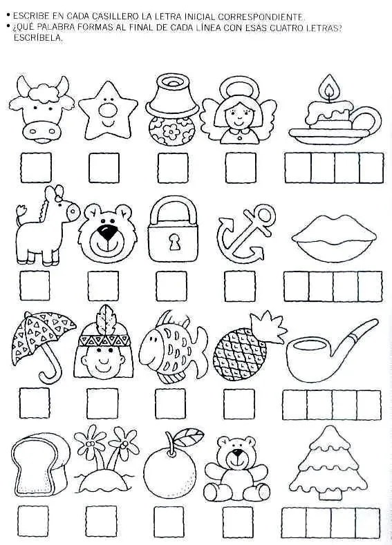 Sopa de letras para niños de preescolar - Imagui