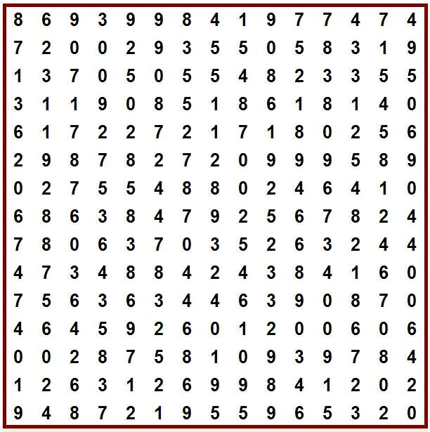 Sopa de letras numérica | El Club del Ingenio - Juegos para ...