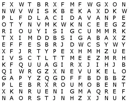 Sopa de letras - Security Art Work