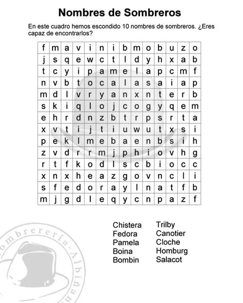 Sopas de letras de los trabajos en inglés - Imagui Sopas de letras de los trabajos en inglés - Imagui