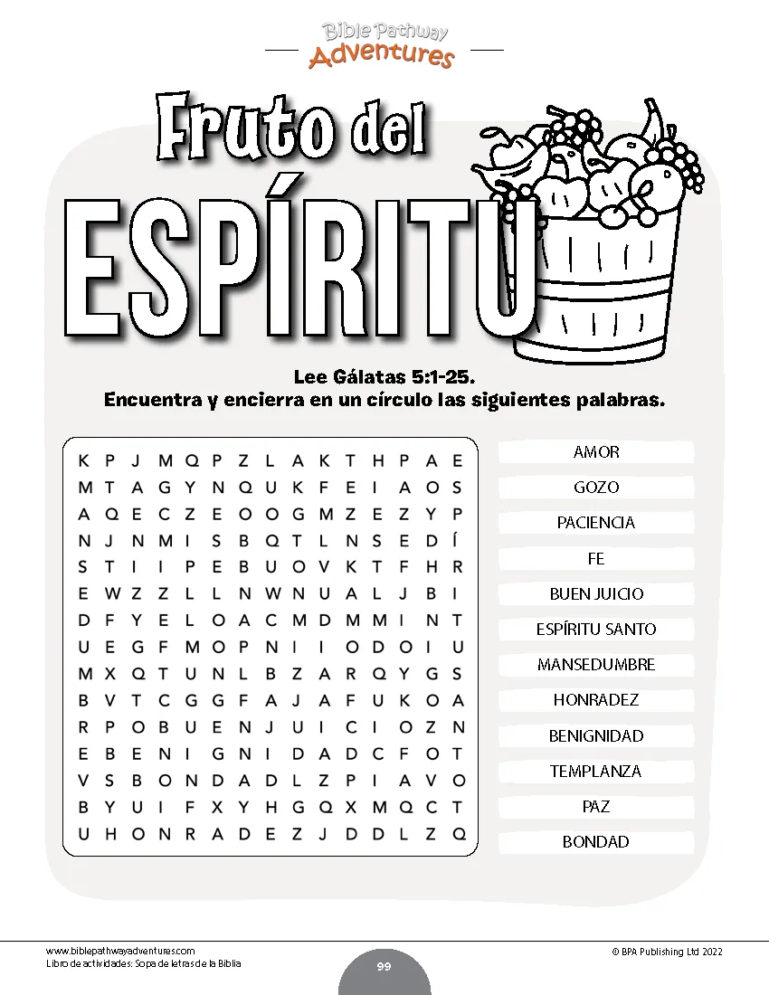 Sopas de letras de la Biblia: Libro de actividades – Bible Pathway Adventures Sopas de letras de la Biblia: Libro de actividades – Bible Pathway Adventures