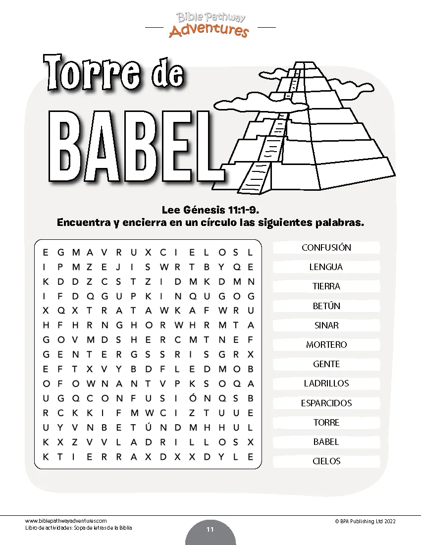 Sopas de letras de la Biblia: Libro de actividades – Bible Pathway Adventures