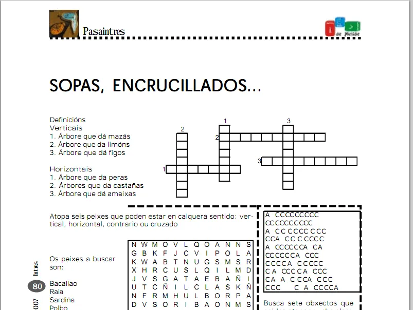 Sopas de letras y crucigramas en lengua gallega | Recurso ... Sopas de letras y crucigramas en lengua gallega | Recurso ...