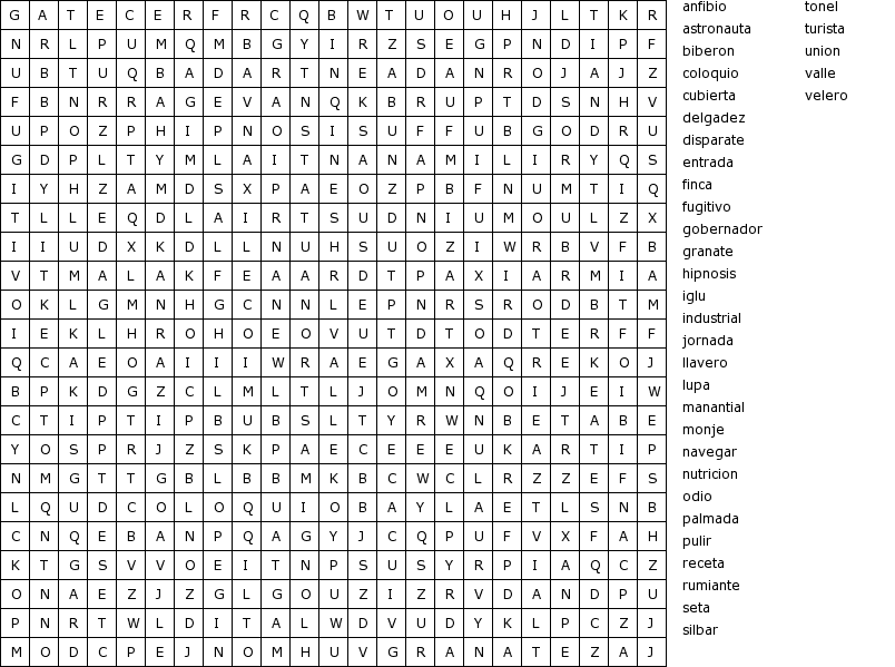 Sopas de letras para imprimir grandes - Imagui Sopas de letras para imprimir grandes - Imagui