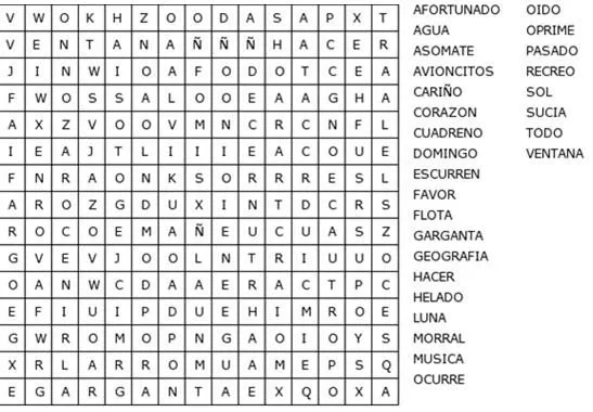 Sopas de letras para niños de tercero de primaria para imprimir ... Sopas de letras para niños de tercero de primaria para imprimir ...