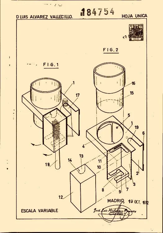 Soporte para utensilios de higiene bucal (1 de junio de 1974). Soporte para utensilios de higiene bucal (1 de junio de 1974).