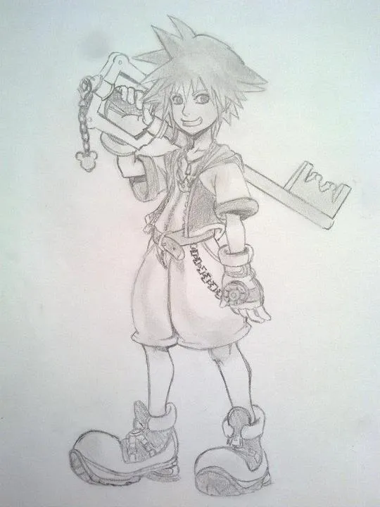 Sora – Kingdom Hearts (dibujado por mi :3) | El Espacio de Nataliax95