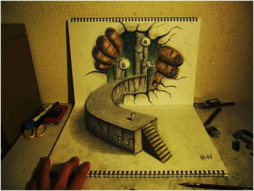 Sorprendentes dibujos 3D en papel | LaReserva Sorprendentes dibujos 3D en papel | LaReserva
