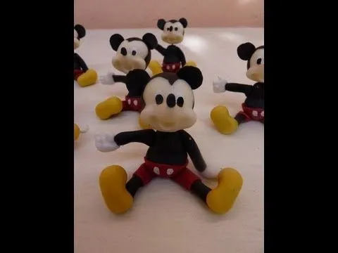 Souvenir mickey (facil) en porcelana fria /how to make mickey in ...