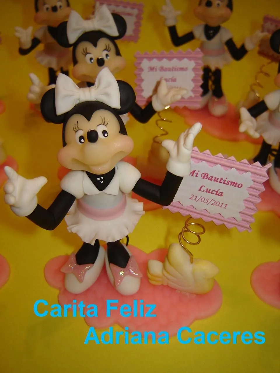 SOUVENIR MINNIE MOUSE PORCELANA FRIA | Carita Feliz /Adriana Caceres SOUVENIR MINNIE MOUSE PORCELANA FRIA | Carita Feliz /Adriana Caceres