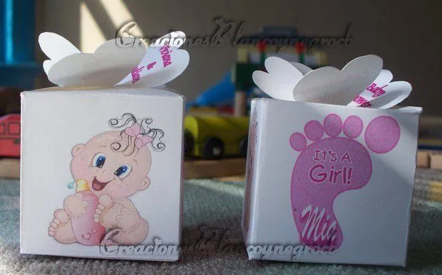 Modelo de cajitas para baby shower - Imagui