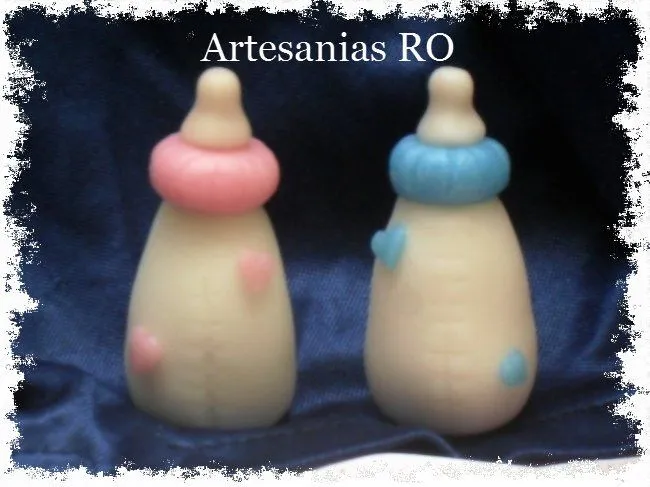 SOUVENIR EN PORCELANA FRIA: Mamaderas Recien Nacido