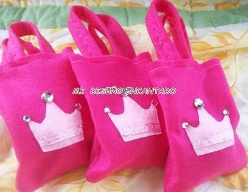 bolsitas golosineras de tela mickey minnie princesas | Princesas ...