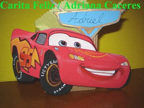 Souvenirs en goma eva de cars - Imagui