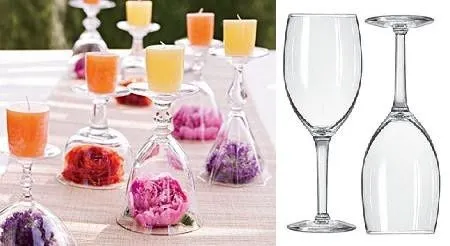 Velas de casamiento hechas con naranjas