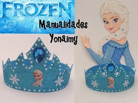 CORONA DE PRINCESA ELSA EN FOAMY O GOMA EVA .- ELSA'S CROWN - YouTube CORONA DE PRINCESA ELSA EN FOAMY O GOMA EVA .- ELSA'S CROWN - YouTube