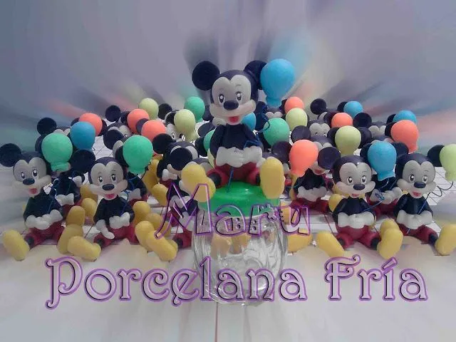 Souvenirs Mickey Mouse En Porcelana Fria (Adornos para Tortas) a ... Souvenirs Mickey Mouse En Porcelana Fria (Adornos para Tortas) a ...