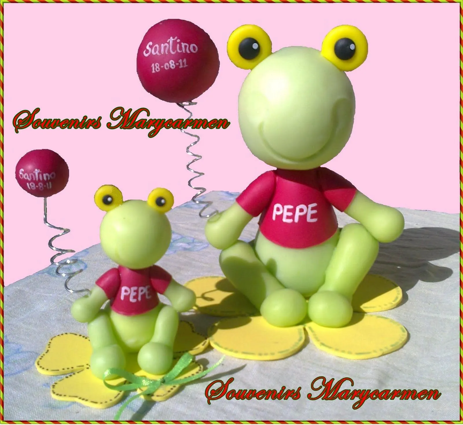 Mas souvenirs del sapo pepe con central y maqueta. | SOUVENIRS ...
