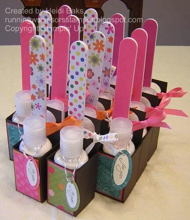 Spa themed party favours nail file and moisturiser | Birthday ... Spa themed party favours nail file and moisturiser | Birthday ...