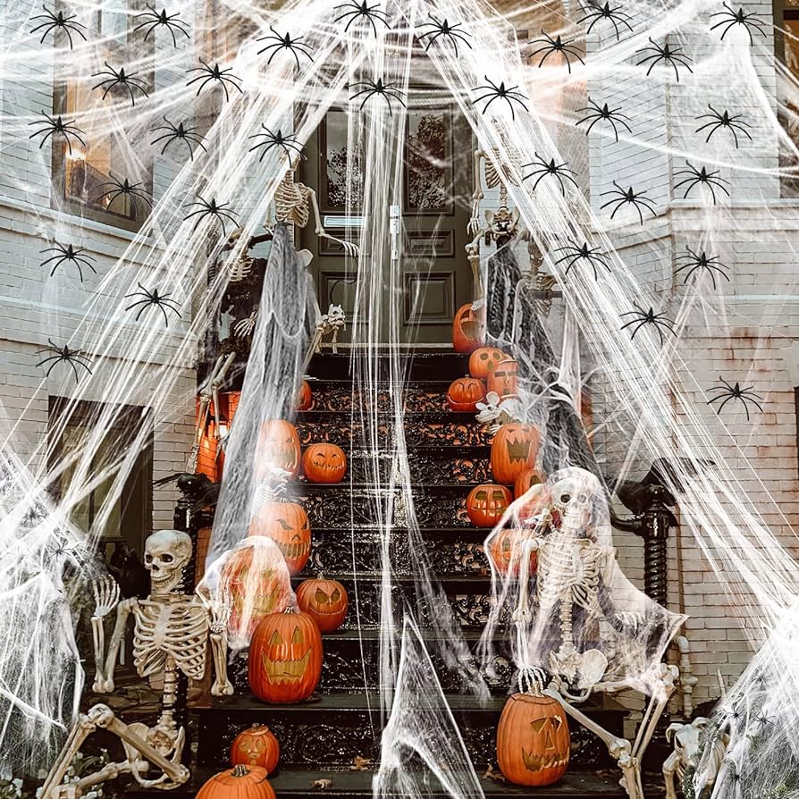 SPDCOW Halloween Decoracion, Telaraña Halloween de 1000 pies Cuadrados telarañas Decorativas de Halloween con 50 arañas falsasLa, Mejor opción para Decoraciones de Halloween Party : Amazon.com.mx: Hogar y Cocina SPDCOW Halloween Decoracion, Telaraña Halloween de 1000 pies Cuadrados telarañas Decorativas de Halloween con 50 arañas falsasLa, Mejor opción para Decoraciones de Halloween Party : Amazon.com.mx: Hogar y Cocina