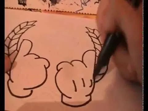 SpeedArt//Como dibujar manos de mickey mause (Diamond)(DopE)/by ...