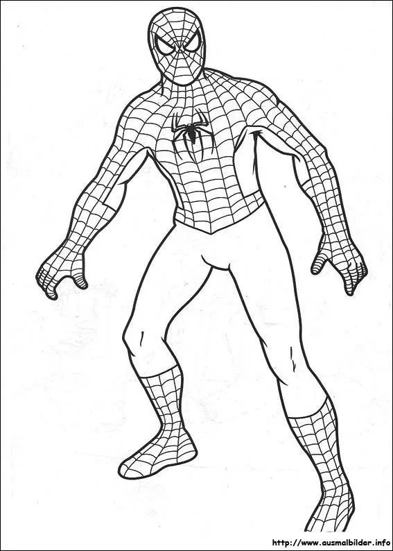 Ausmalbilder von Spider-Man zum Drucken