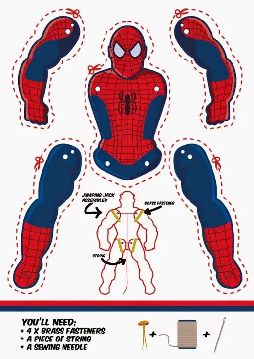 Spiderman movible para Imprimir Gratis. | Ideas y material gratis ... Spiderman movible para Imprimir Gratis. | Ideas y material gratis ...