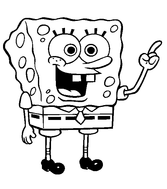 Sponge Bob para Colorir - Square Pants para Pintar