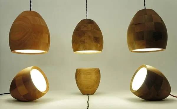Spotty: lámparas de madera hechas a mano