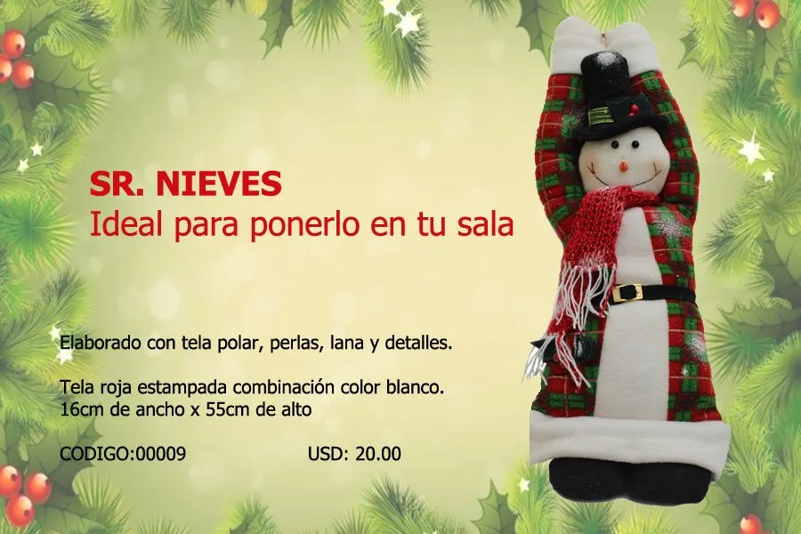 Sr. Nieves, ideal para ponerlo en tu sala.