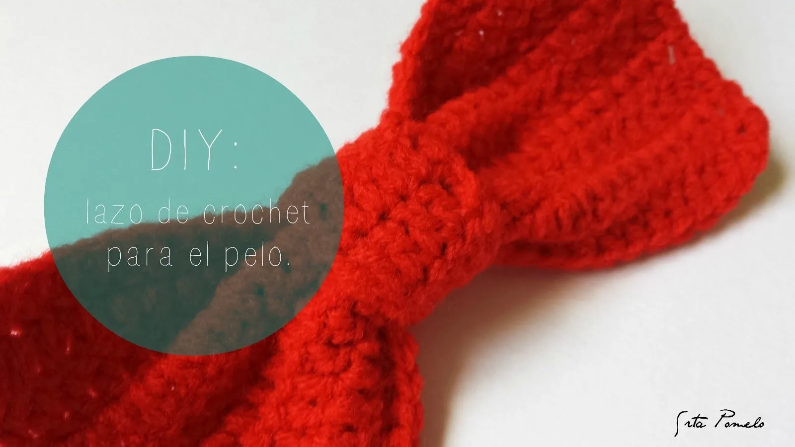 Srta Pomelo DIY: DIY: un lazo de crochet como prendedor para el pelo.