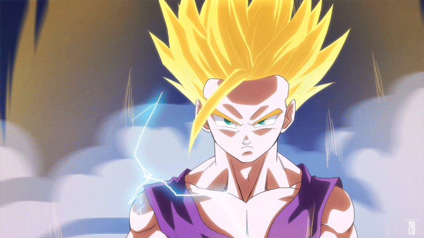 SSj2 Gohan - Full Power :Animation: by moxie2D on DeviantArt