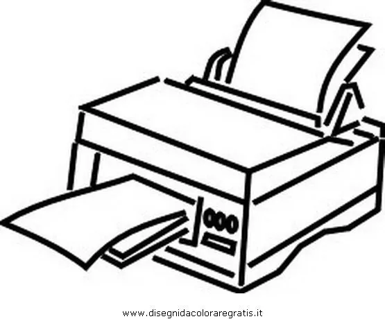 stampante_4 misti computer disegno da colorare stampante_4 misti computer disegno da colorare