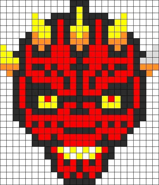 Star Wars Darth Maul hama perler beads | Sewing/Yarn Stuff | Pinterest Star Wars Darth Maul hama perler beads | Sewing/Yarn Stuff | Pinterest