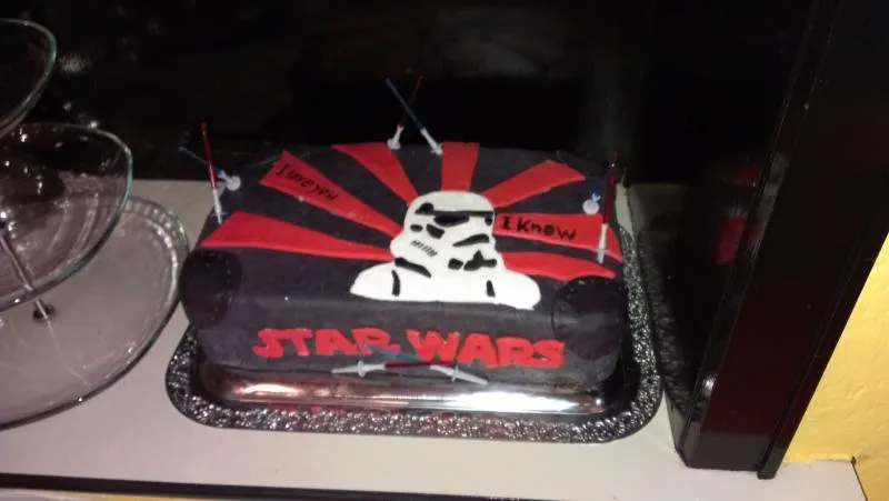 Star Wars ... meine erste Torte .. ein Kampf ^^ | Motivtorten ...