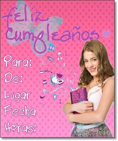 Stardoll Teen Editions': Tarjetas de Cumpleaños de Violetta