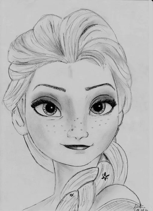 Stars Portraits - Portrait of Frozen (Disney) by No-.I.dentity Stars Portraits - Portrait of Frozen (Disney) by No-.I.dentity