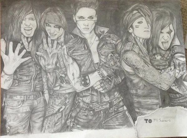 StarsPortraits - Retratos de Black Veil Brides por gabbykaulitz - 3 StarsPortraits - Retratos de Black Veil Brides por gabbykaulitz - 3