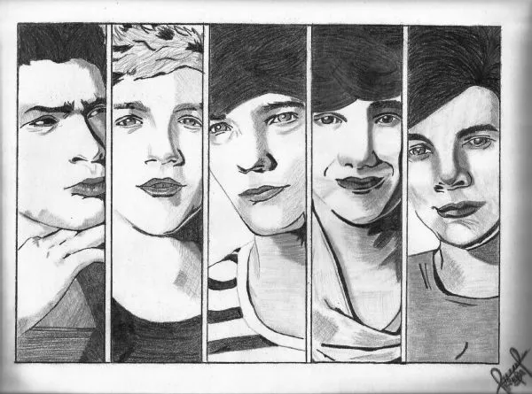 StarsPortraits - Retratos de One Direction por SandraMalik