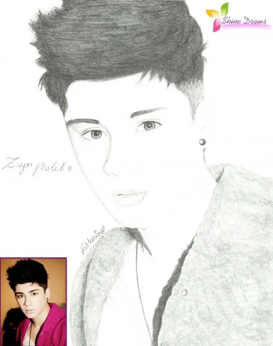 StarsPortraits - Retratos de Zayn Malik por Katherine.JB.15