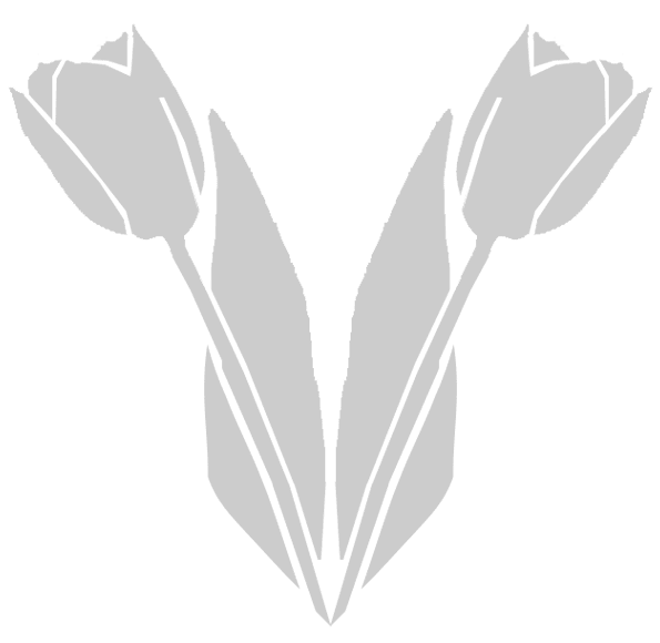 Stencil floreale, 2 tulipani | Donna e Casa Stencil floreale, 2 tulipani | Donna e Casa