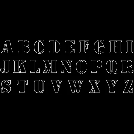 Stencil : Letras Stencil
