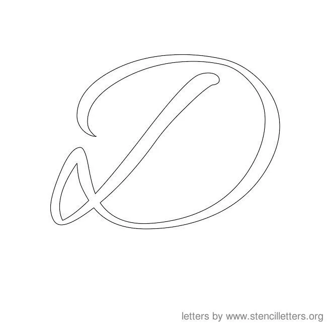 Stencil Letters Cursive | Stencil Letters Org