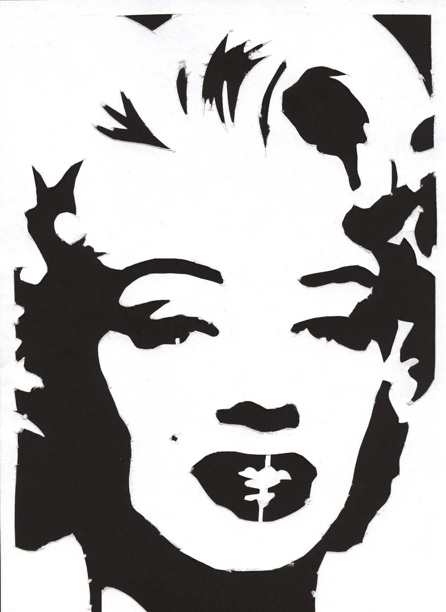 stencil Marilyn Monroe by DoNotStopTheDance on DeviantArt
