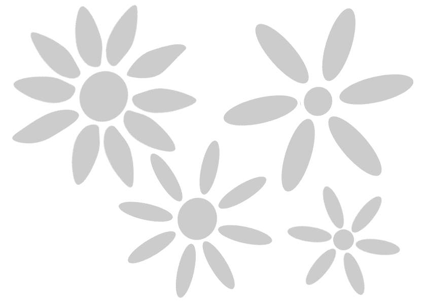 Stencil serie di fiori semplici | Donna e Casa Stencil serie di fiori semplici | Donna e Casa