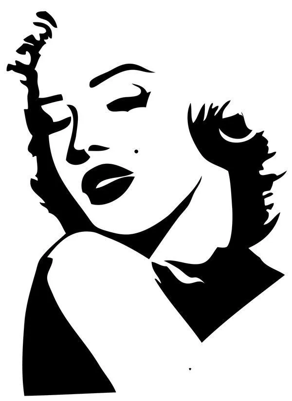 Marilyn monroe stencil - Imagui