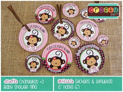 Stickers & etiquetas de Changuitas - Baby shower niña… Podemos ... Stickers & etiquetas de Changuitas - Baby shower niña… Podemos ...