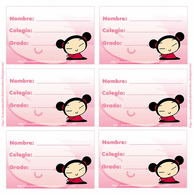 Etiquetas para cuadernos escolares para imprimir de Hello Kitty ...