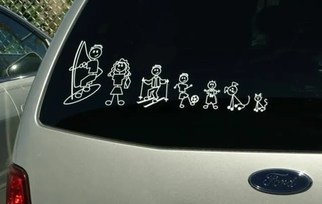 Stickers de la familia en el auto: la nueva moda - Tecnovortex Stickers de la familia en el auto: la nueva moda - Tecnovortex