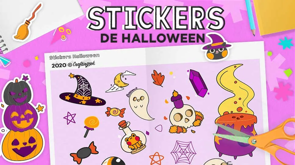 Stickers de Halloween para imprimir x Craftingeek Stickers de Halloween para imprimir x Craftingeek